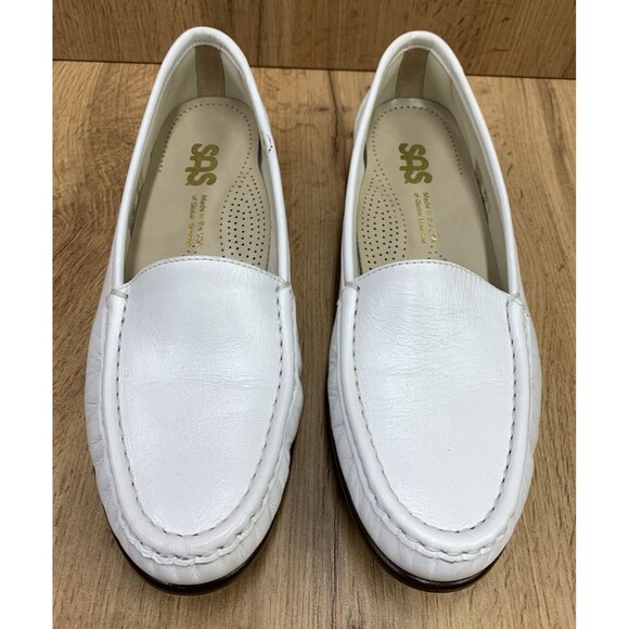SAS women’s White Perforated Leather Slip-On Loafer sz 9 Simplify Slip On Loafer | SAS Shoes main image 4